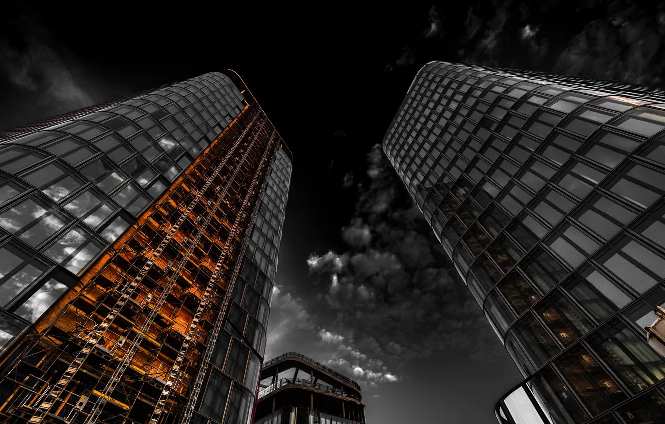 Photo wallpaper abstract, Munich, Construction Area