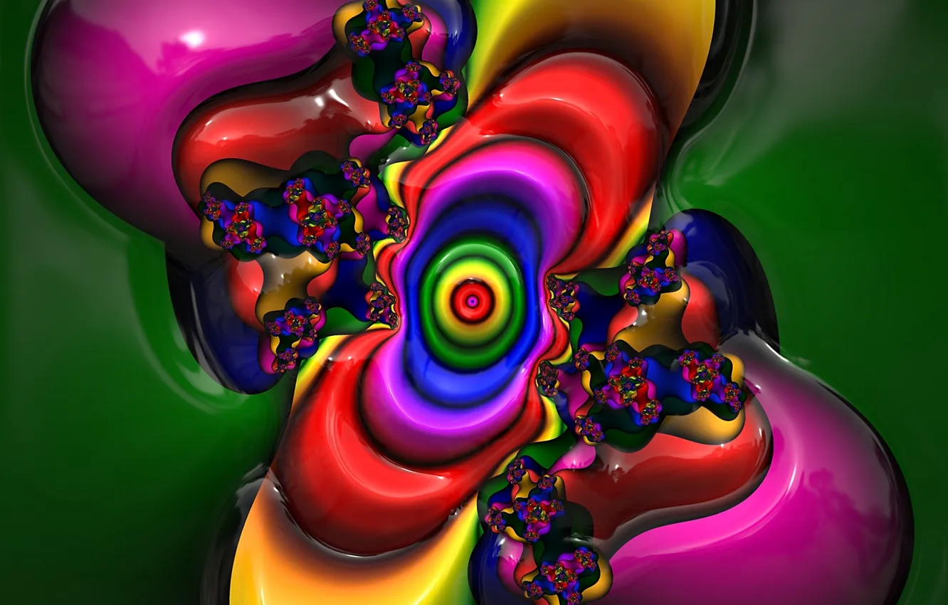 Photo wallpaper abstraction, pattern, fractal, ornament, symmetry, abstract background