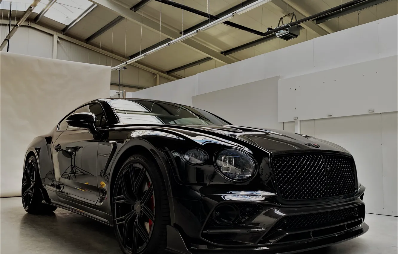 Photo wallpaper Bentley, Continental GT, black, Keyvany