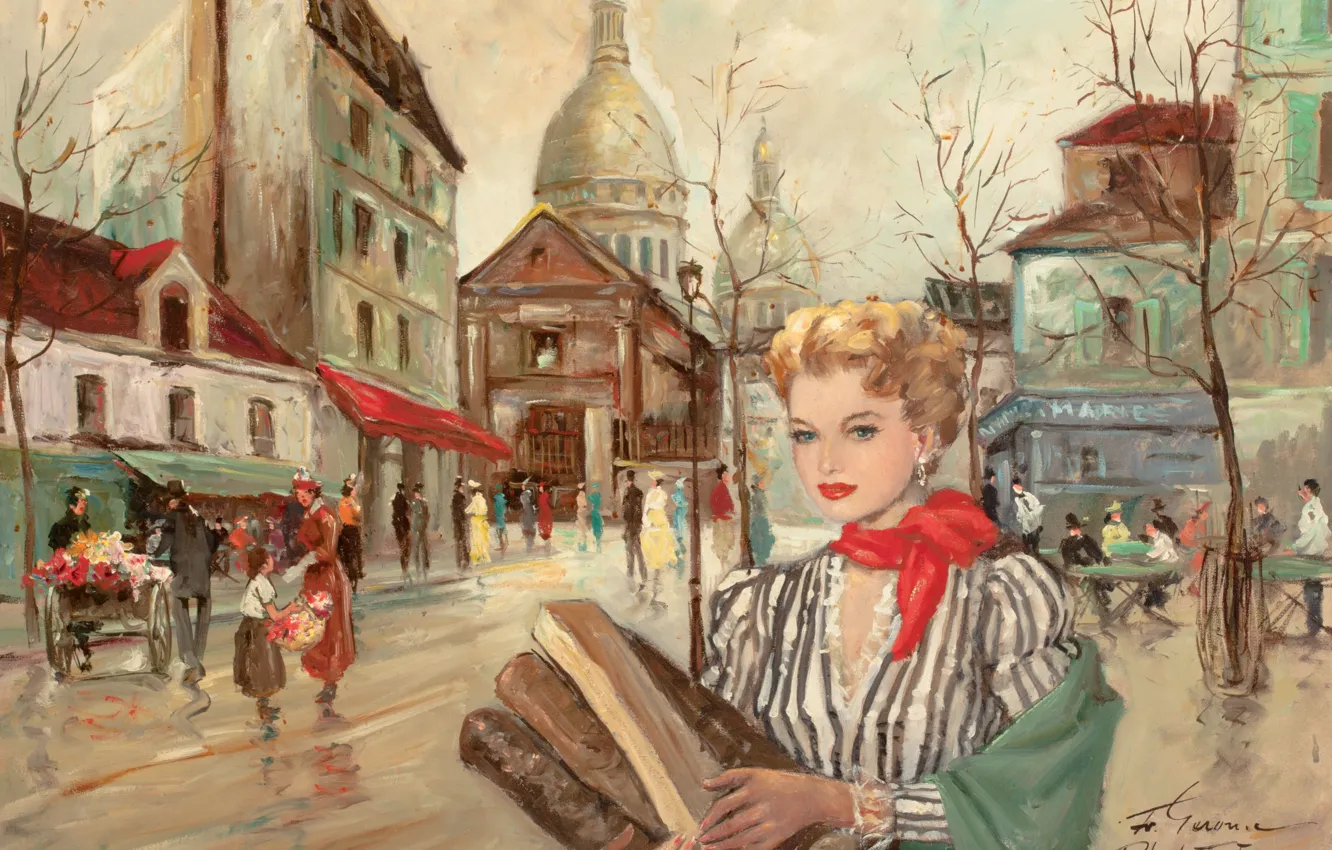 Photo wallpaper painting, genre, Francois Gerome