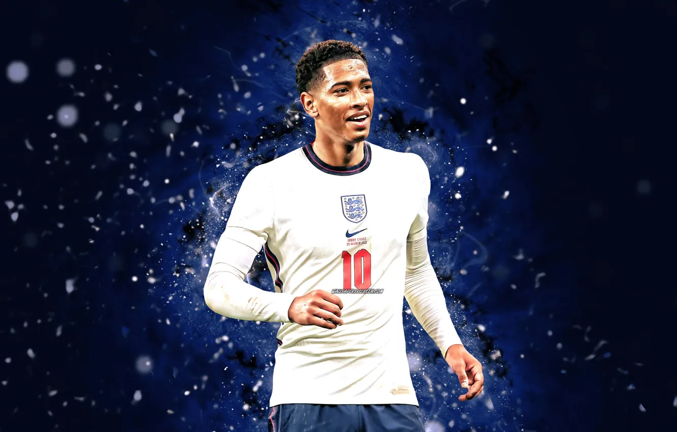 Photo wallpaper British, football, soccer, England, Bellingham, Jude, Jude Bellingham, England National Football Team