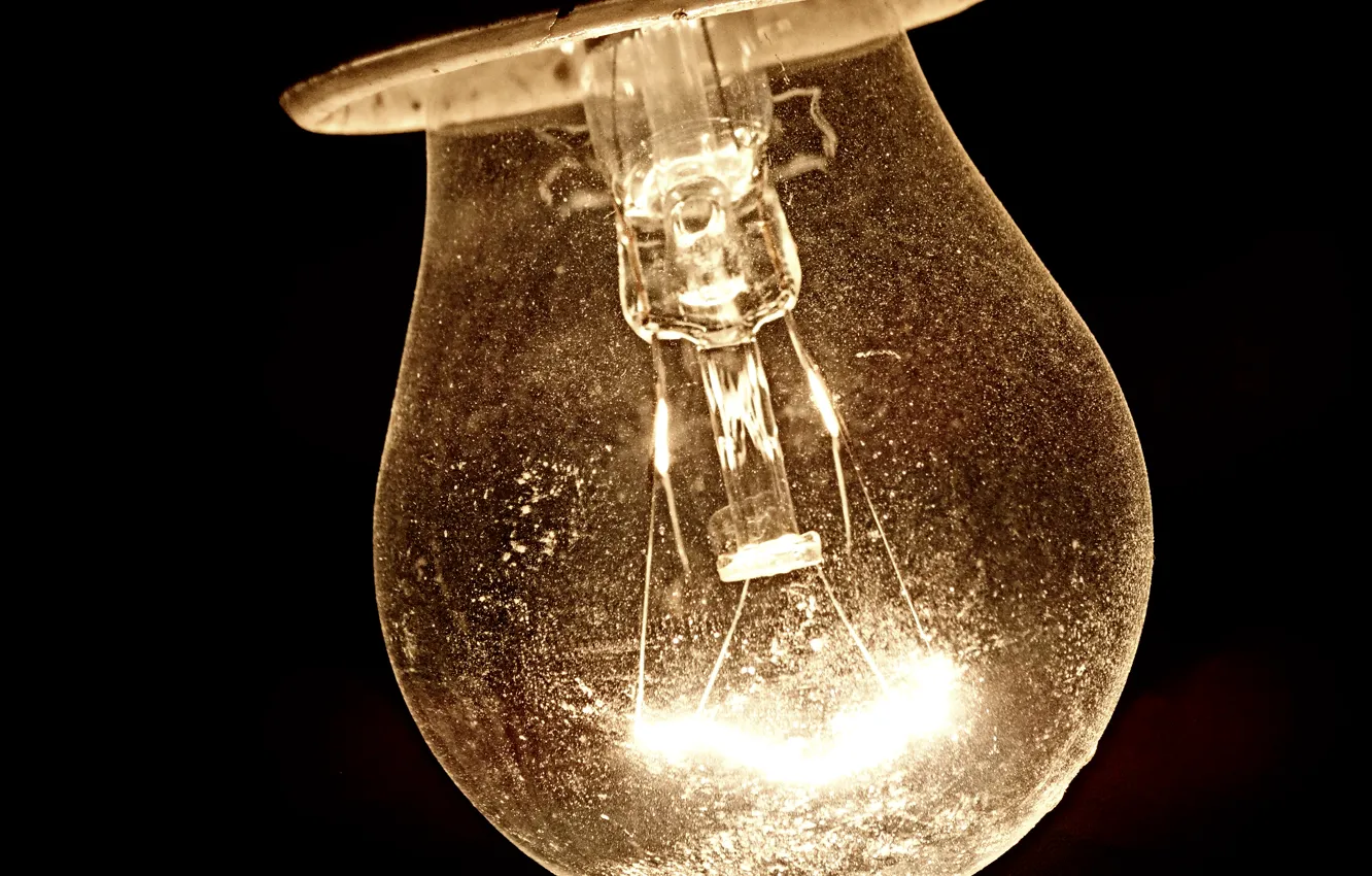 Photo wallpaper sadness, night, light bulb, poems, lamp