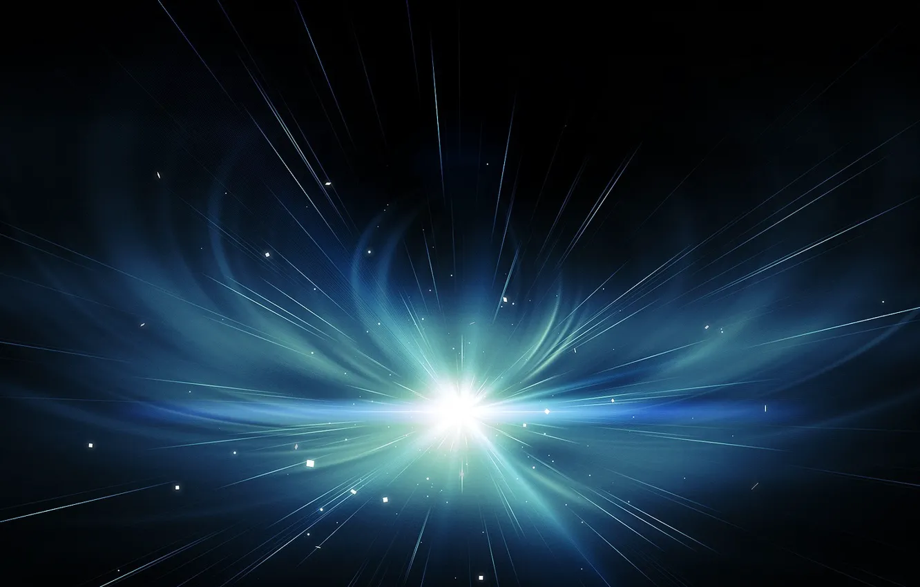 Photo wallpaper line, blue, lights, strip