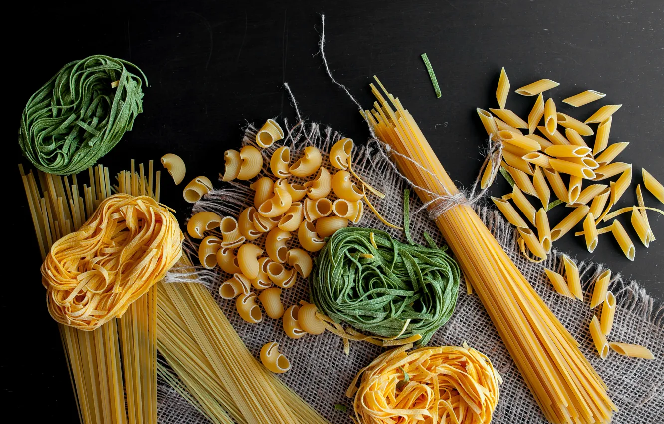 Photo wallpaper spaghetti, pasta, noodles