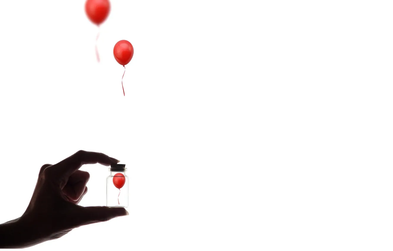 Photo wallpaper balls, hands, Bank