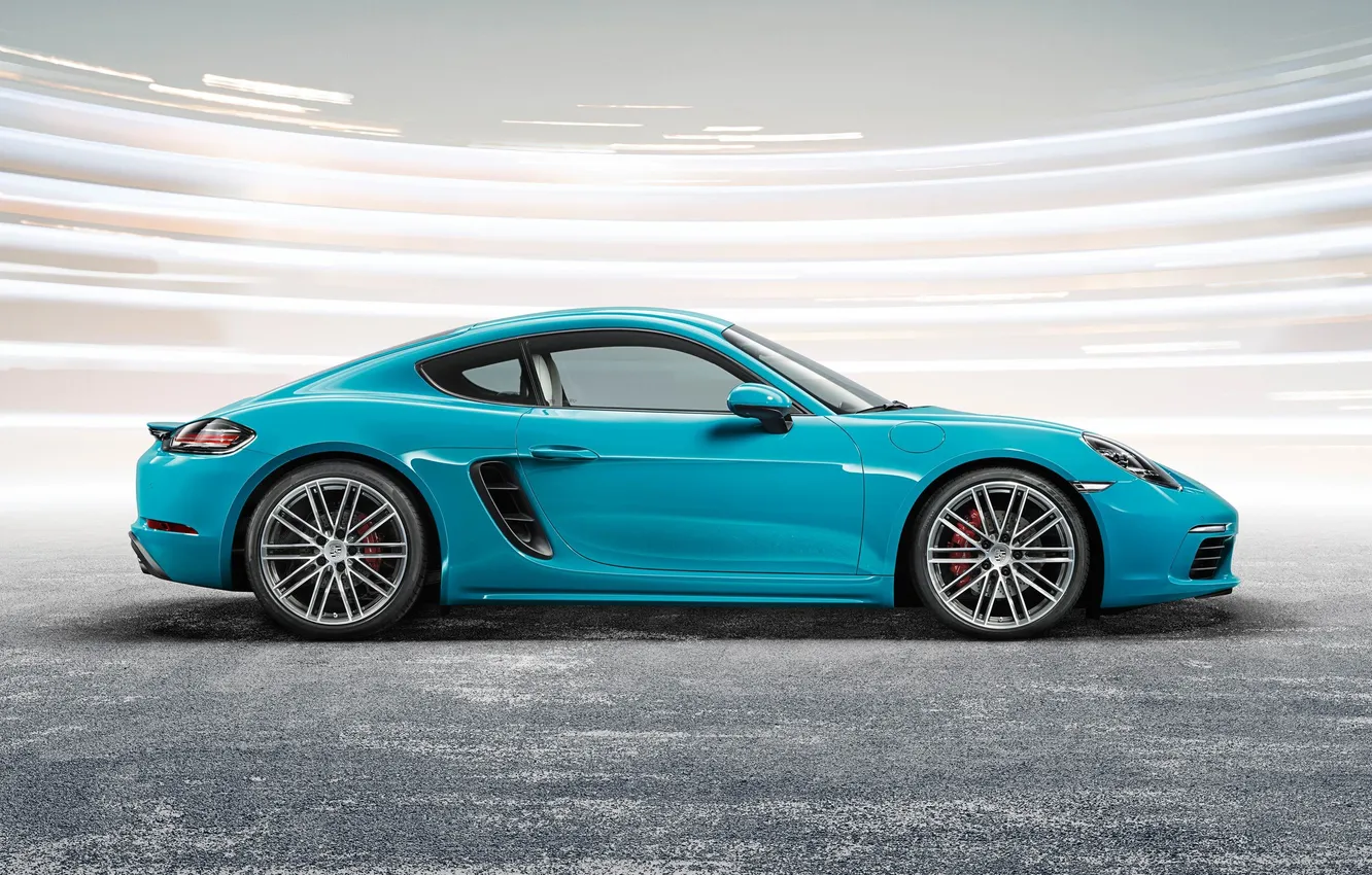 Photo wallpaper Porsche, Roadster, Porsche, Boxster, bokster, 718