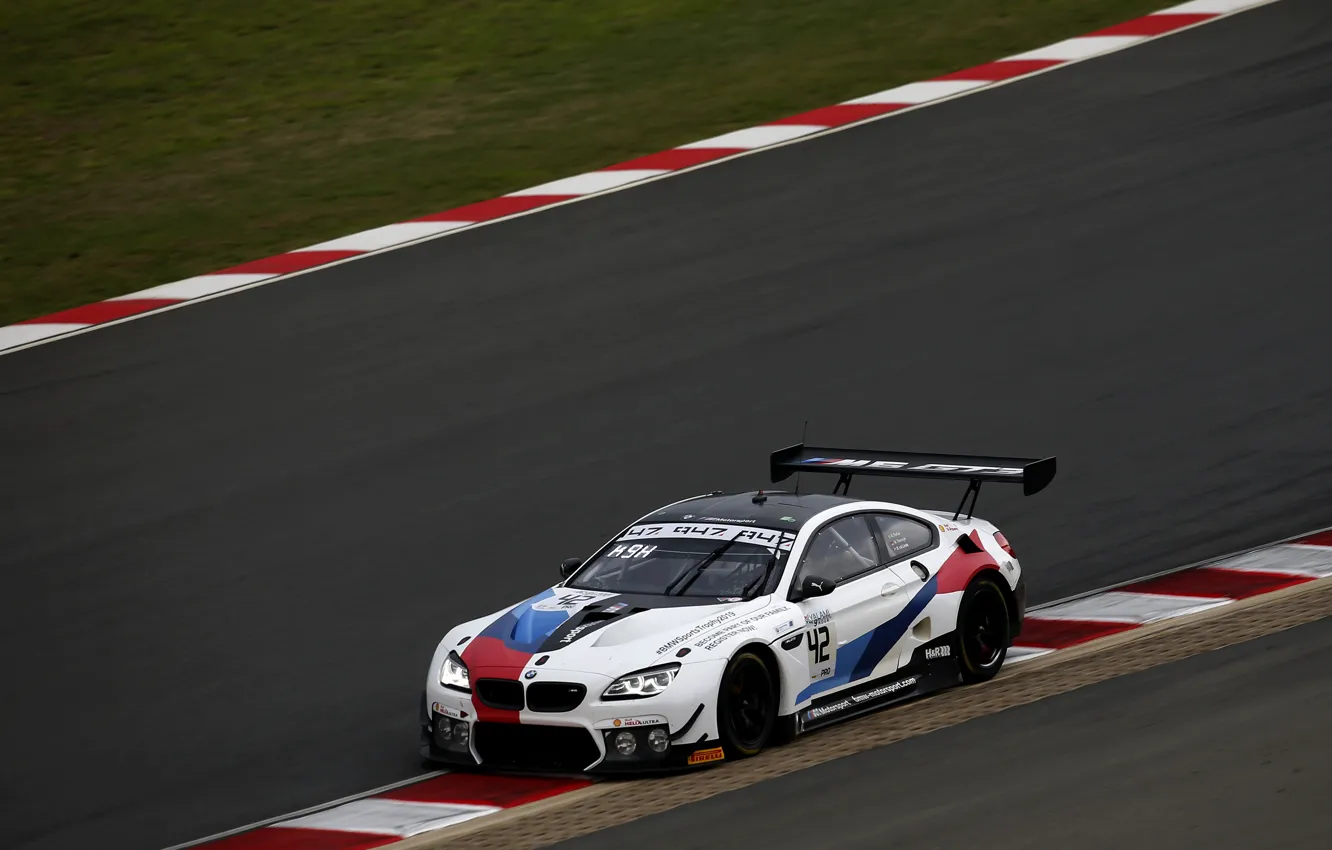 Photo wallpaper coupe, BMW, on the track, 2019, M6 GT3
