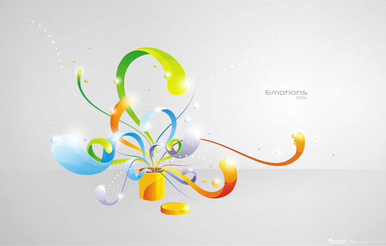 Photo wallpaper box, color, minimalism