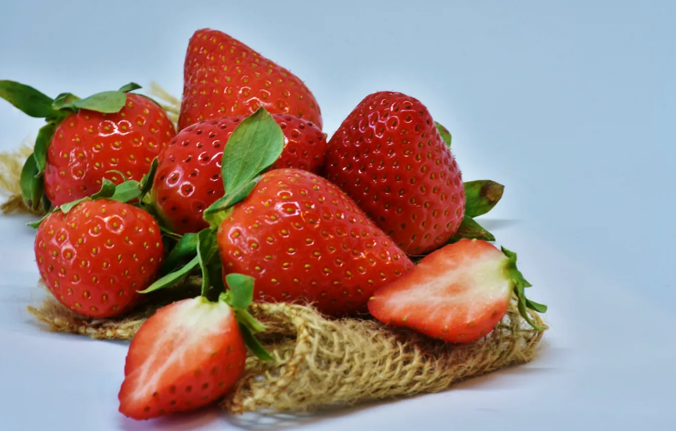 Photo wallpaper berries, strawberry, delicious, juicy