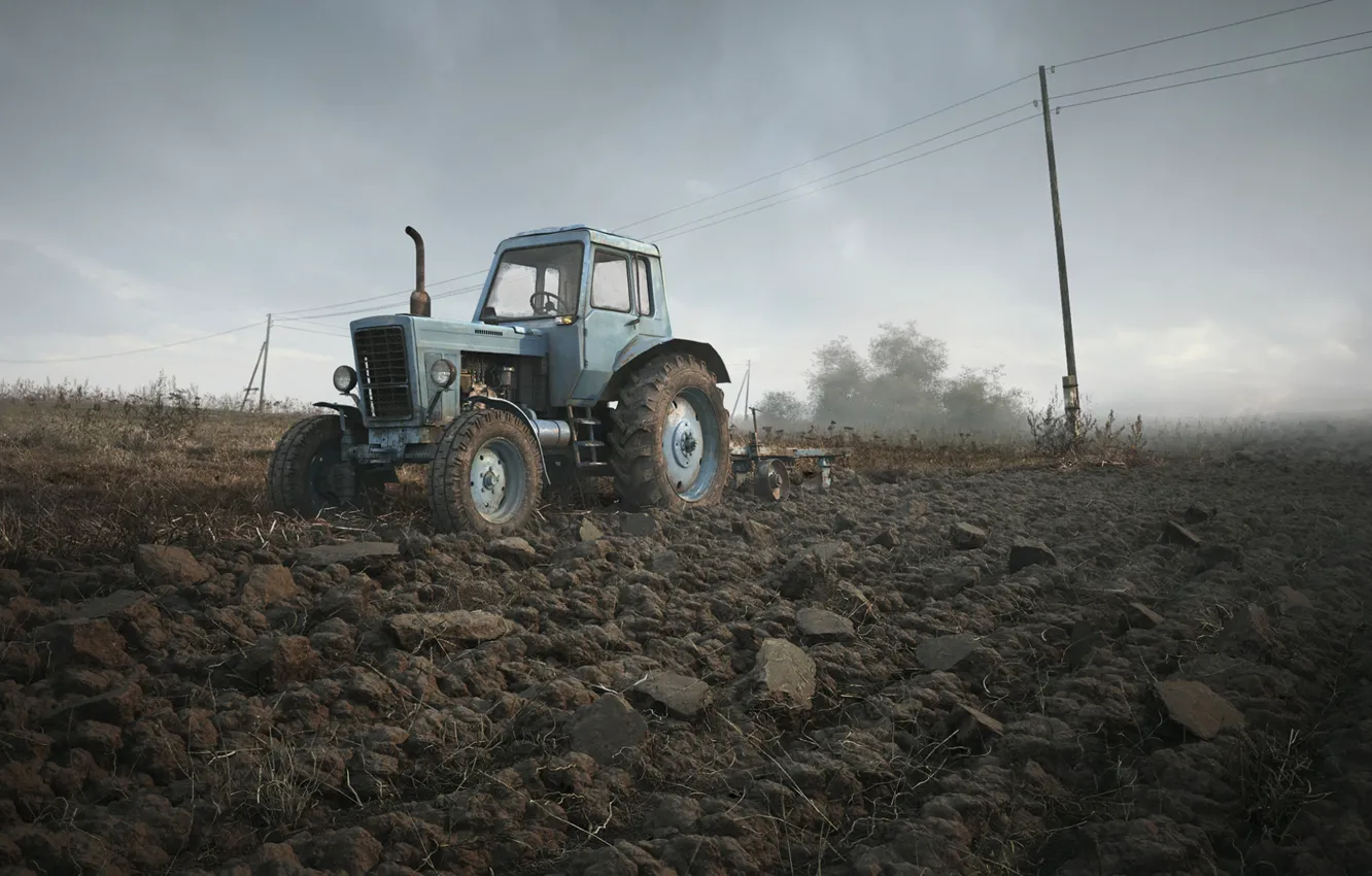 Photo wallpaper tractor, Belarus, Belarus
