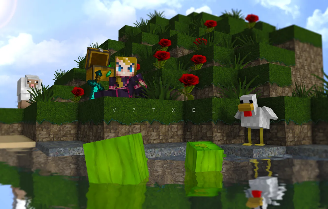 Photo wallpaper cartoon, scenery, Game
