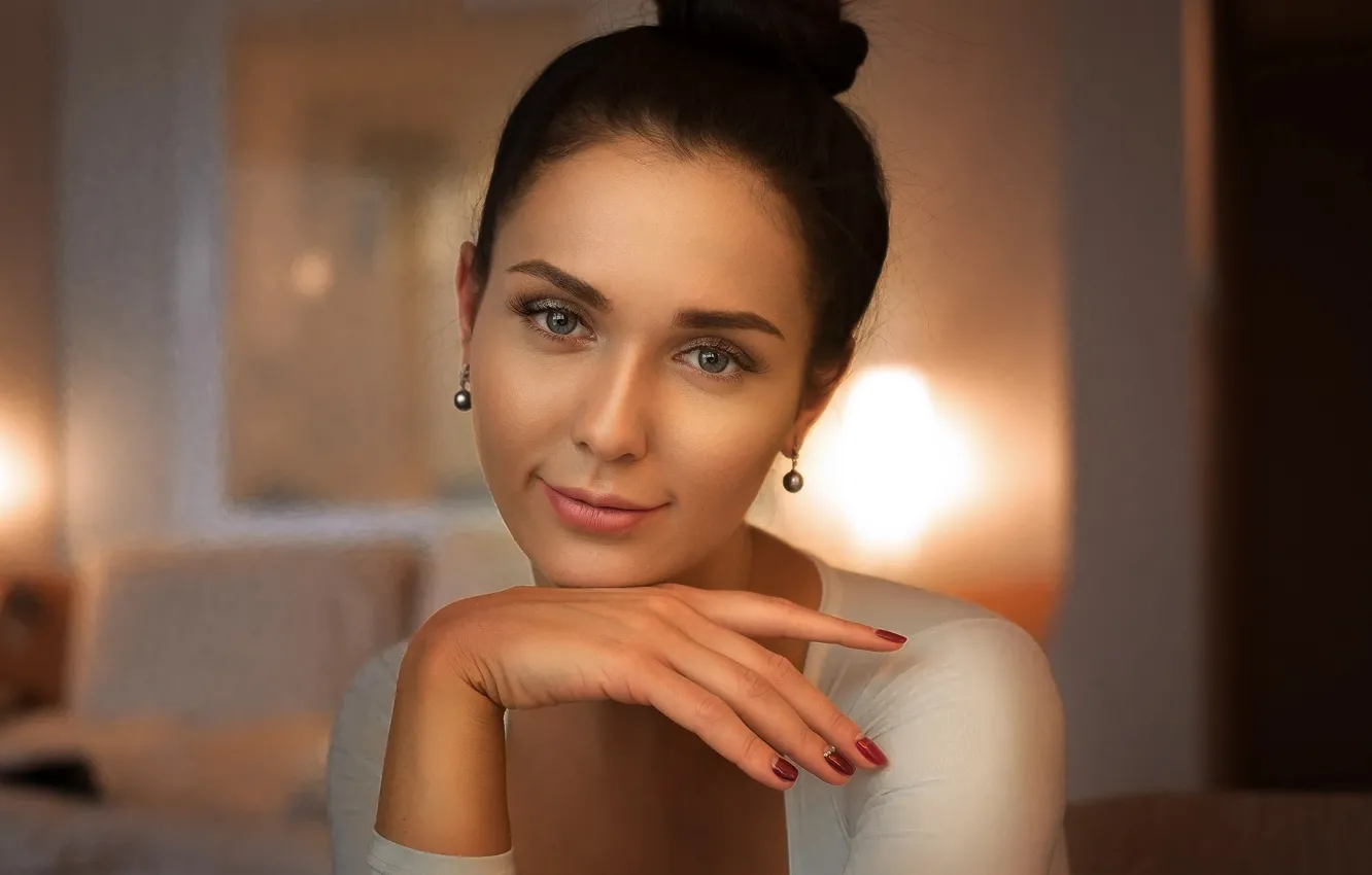 Photo wallpaper look, girl, portrait, Lisa, Vladimir Sidorenkov