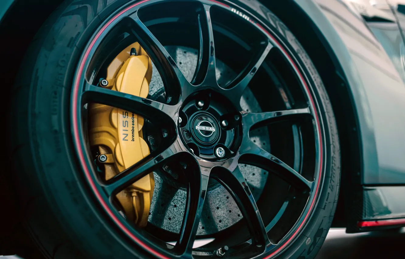 Wallpaper Nissan, GT-R, wheel, close up, 2023, Nissan GT-R Nismo ...
