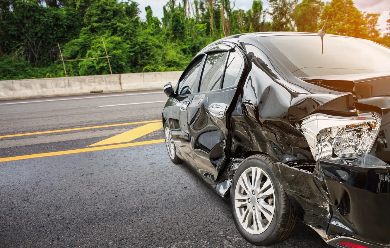 Photo wallpaper accident, collision, property damage