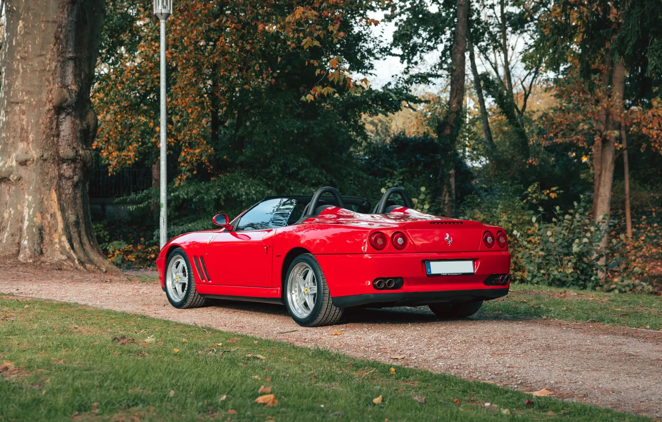 Photo wallpaper Ferrari, 550, rear view, Ferrari 550 Barchetta Pininfarina