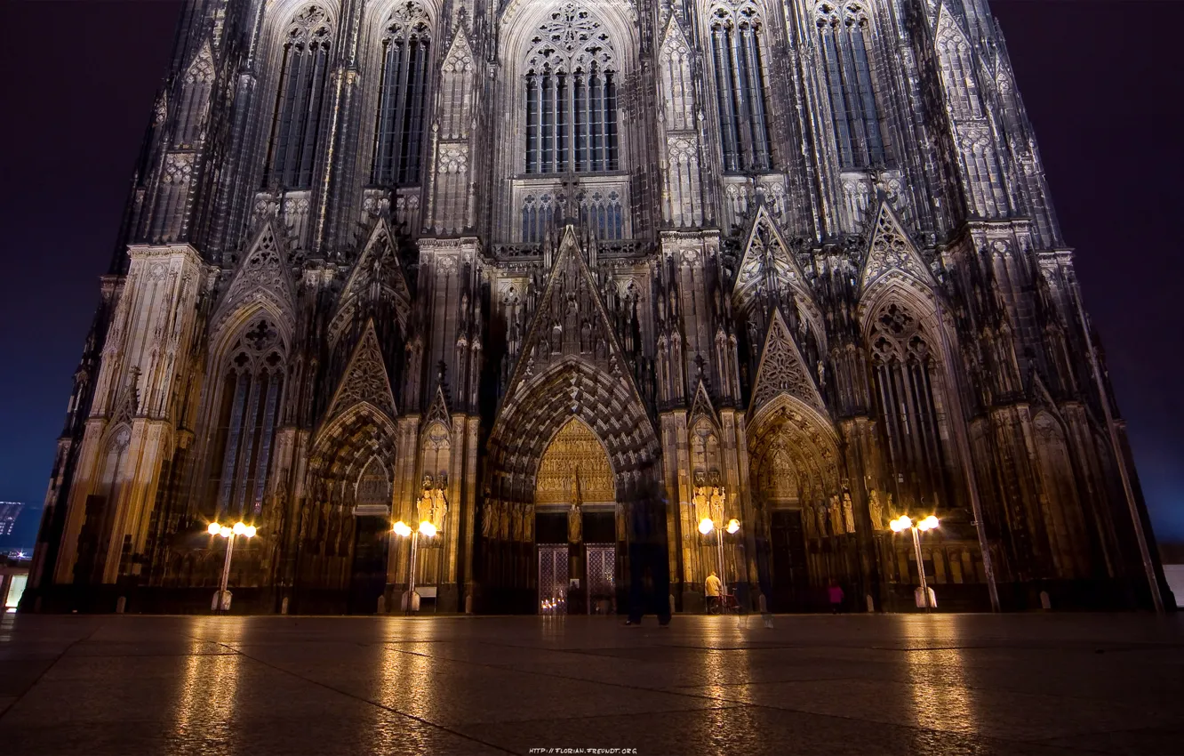 Photo wallpaper night, the city, Gothic