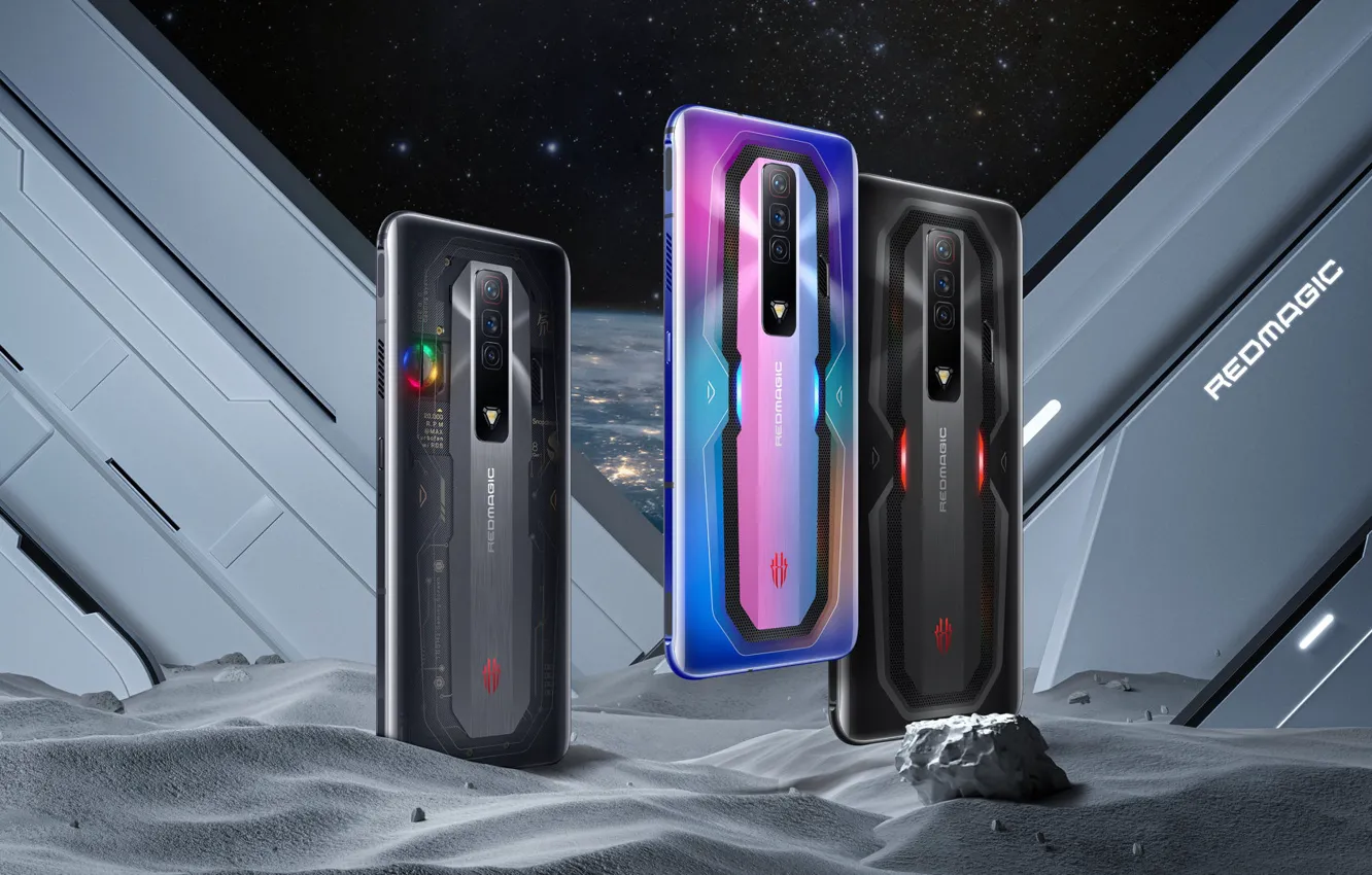 Photo wallpaper Wallpaper, phone, electronics, gadget, smartphone, nubia red magic 7, red magic 7, gaming smartphone