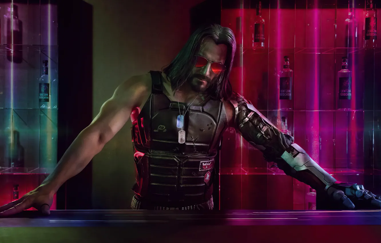 Photo wallpaper rpg, night city, CD Projekt RED, Cyberpunk 2077, Video Game, Cyberpunk, Johnny Silverhand