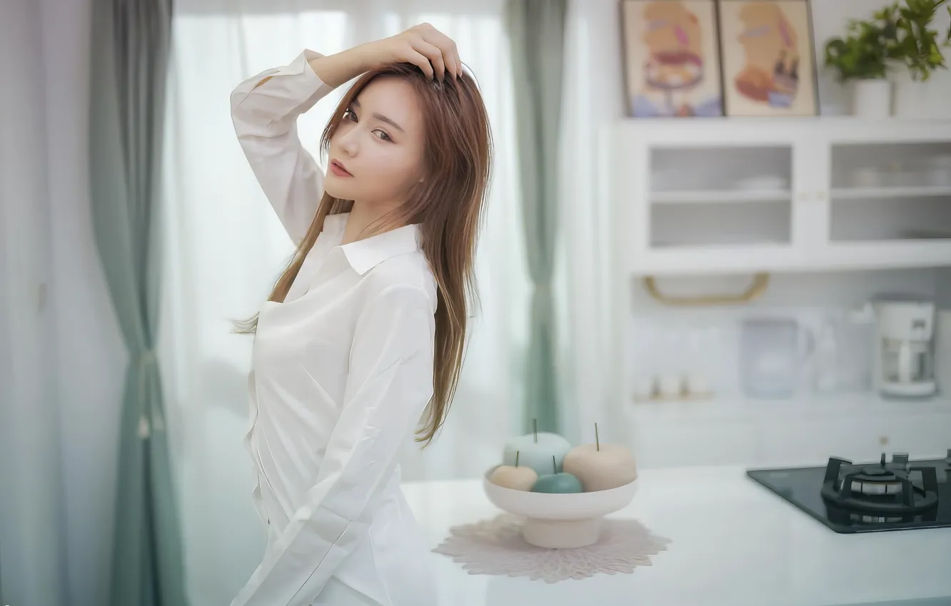 Photo wallpaper China, girl, sexy, girls, woman, model, asian, cute