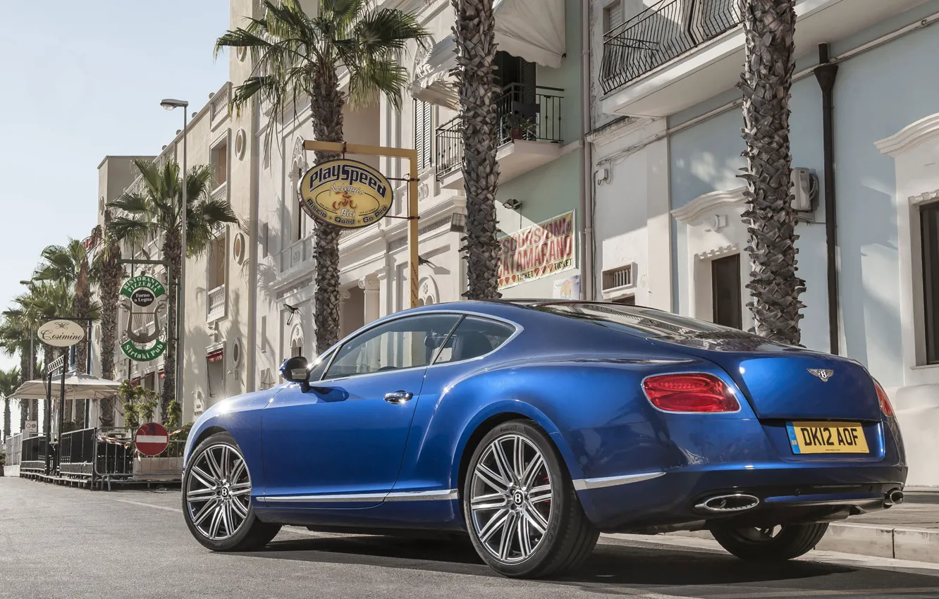 Photo wallpaper the city, street, coupe, home, bentley