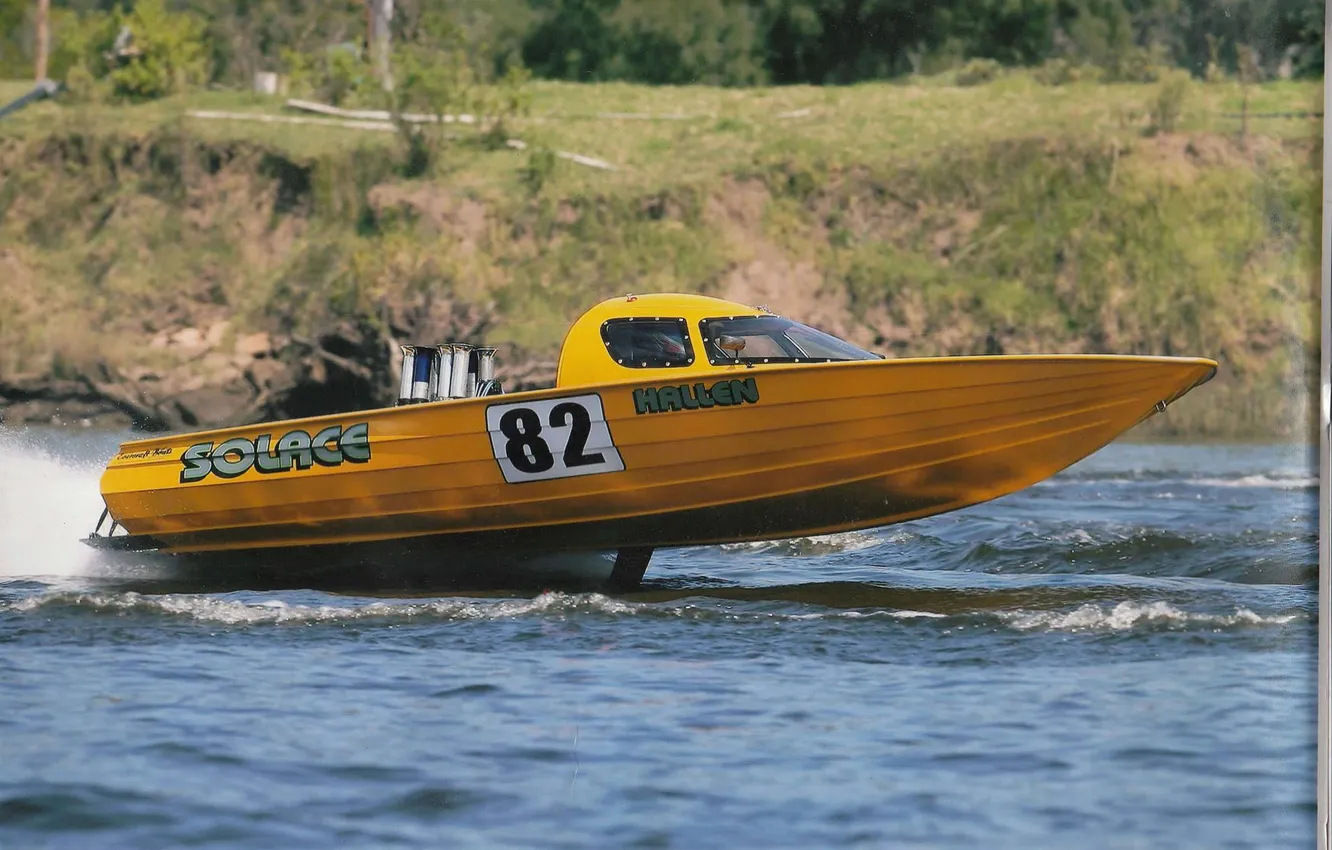 Photo wallpaper race, boat, speed