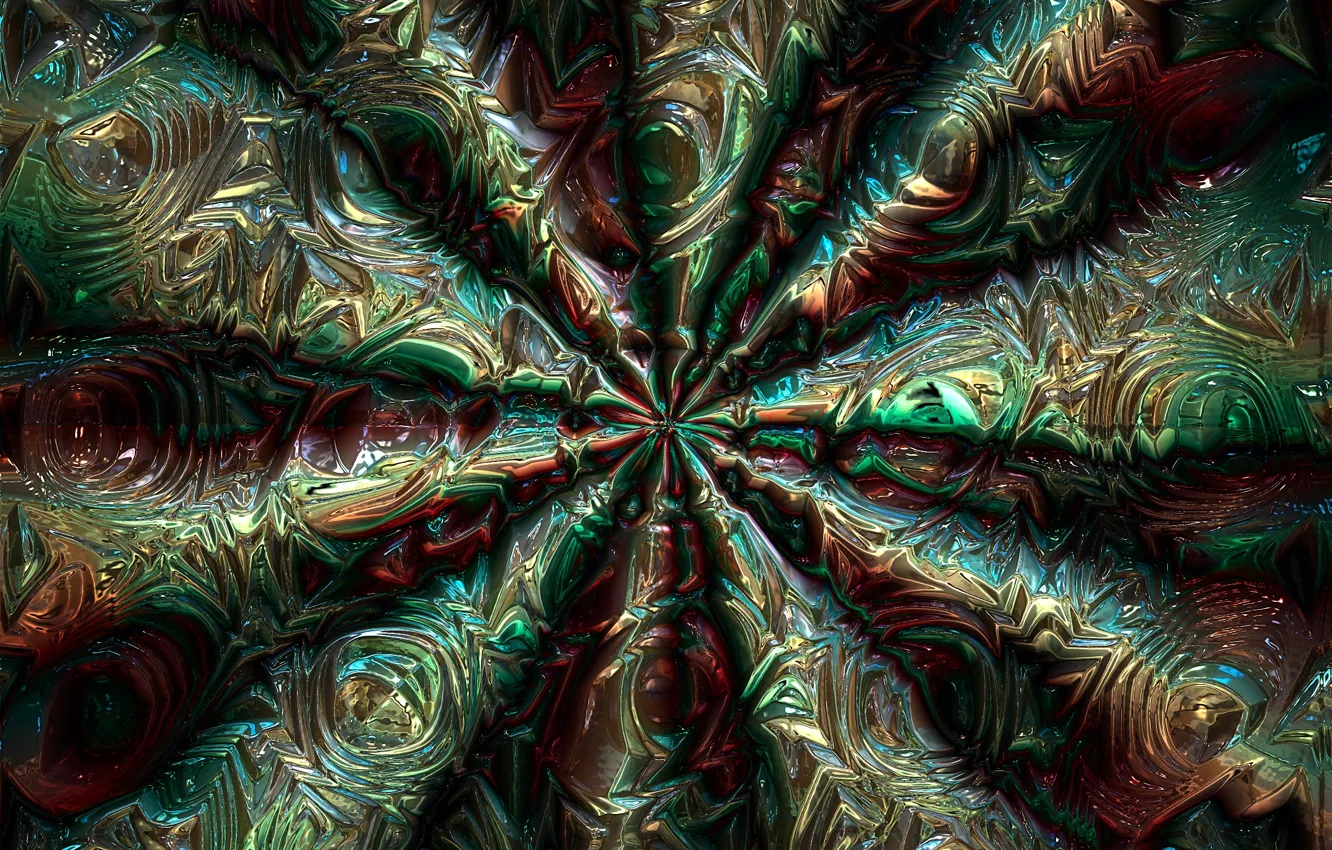 Photo wallpaper abstraction, pattern, fractal, ornament, abstract background