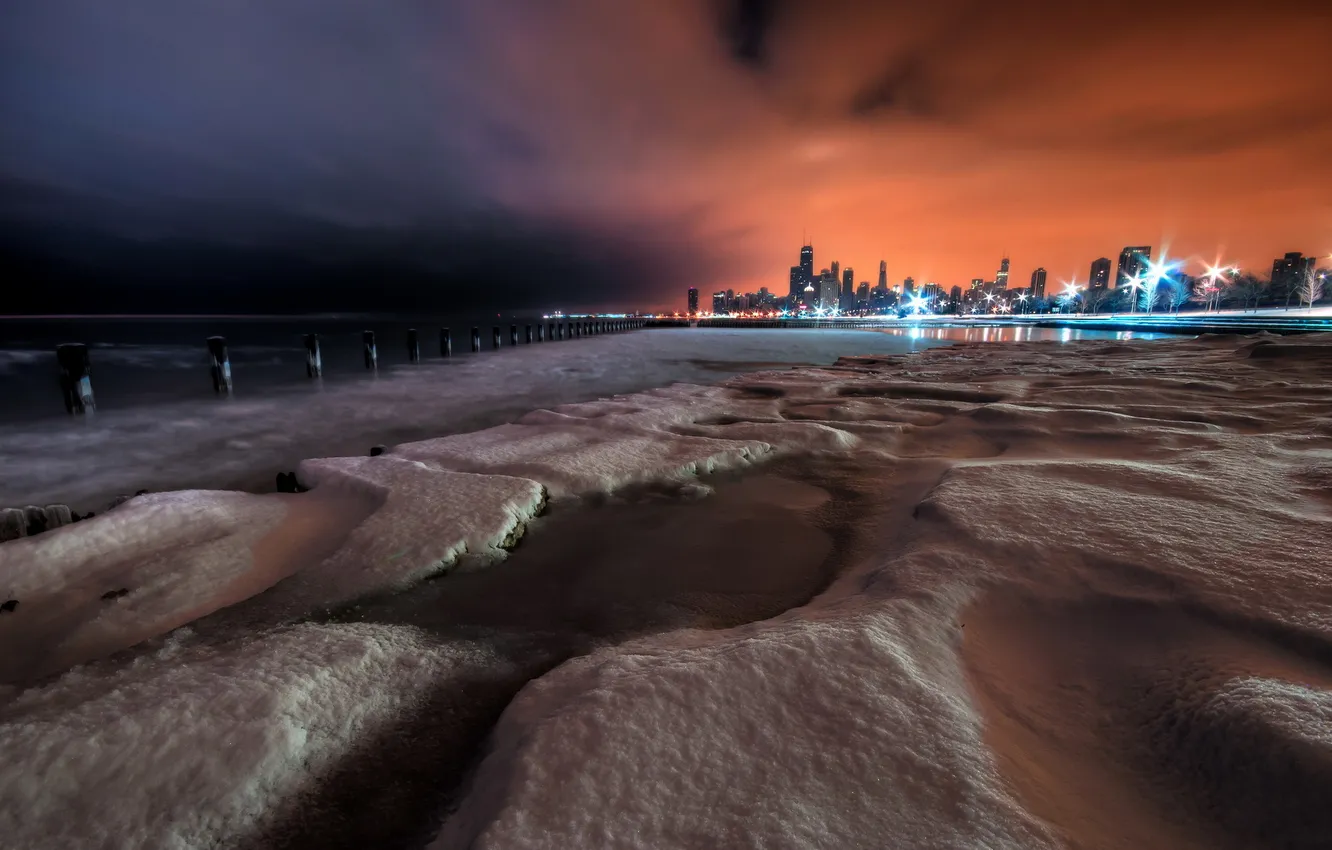 Photo wallpaper United States, Chicago, Illinois, Mid-North District