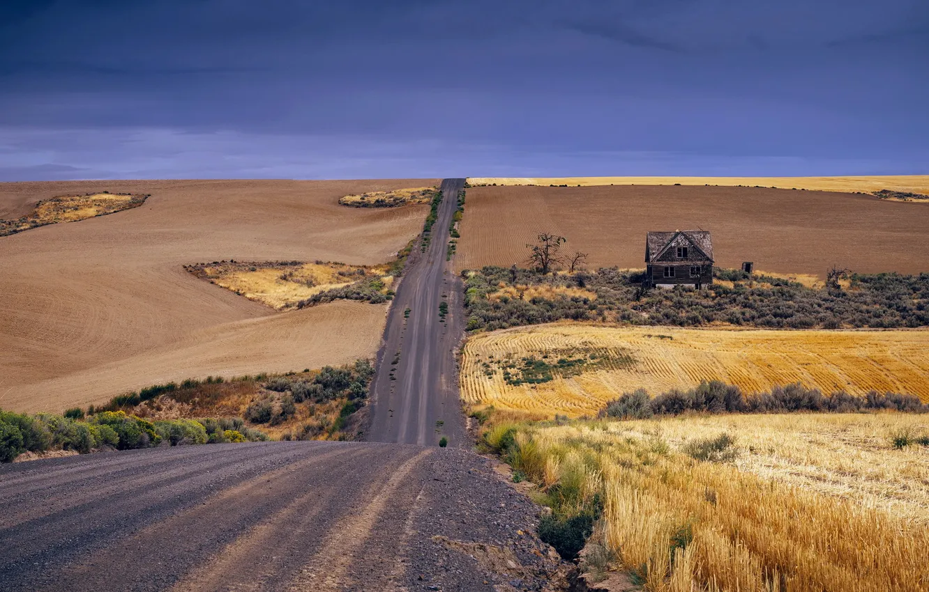 Photo wallpaper Washington, Waterville Plateau, Douglas County, Welcome To Your Nightmare