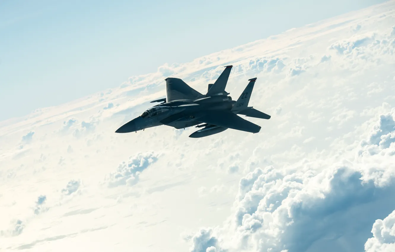 Photo wallpaper UNITED STATES AIR FORCE, McDonnell Douglas F-15 Eagle, the fourth generation, American all-weather fighter