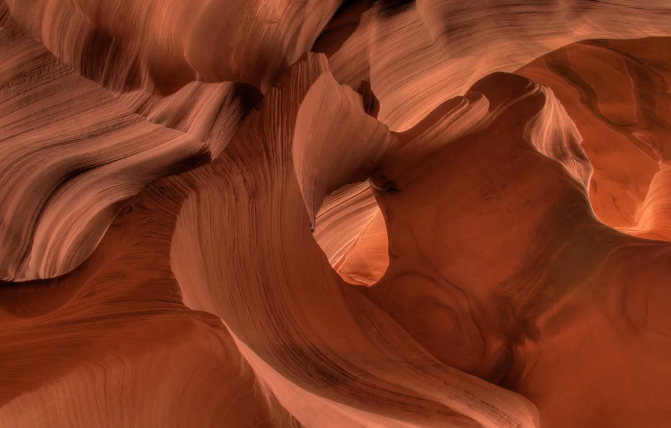 Photo wallpaper rocks, texture, AZ, USA, antelope canyon