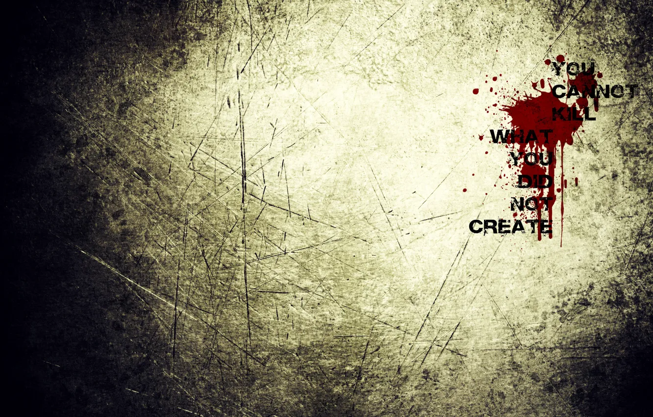 Photo wallpaper drops, the inscription, blood, texture