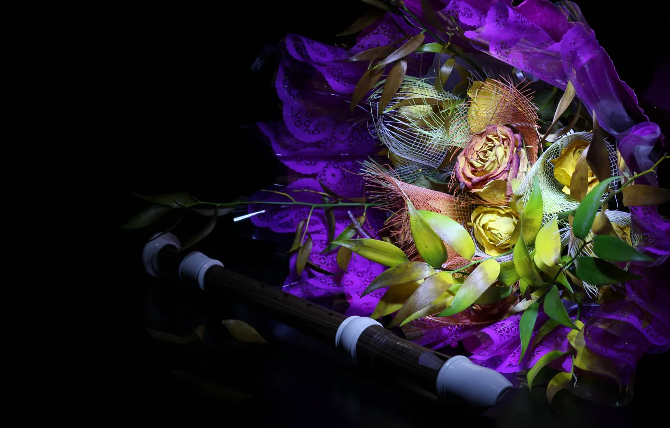 Photo wallpaper flowers, bouquet, buds