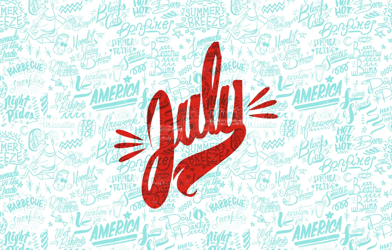 Photo wallpaper summer, america, July, july