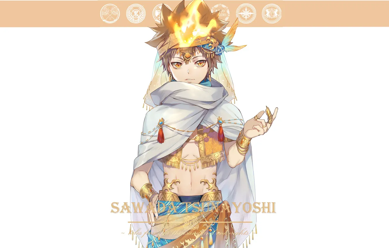 Photo wallpaper anime, art, guy, Katekyo Hitman REBORN!, Teacher mafia Reborn, Sawada Israeli