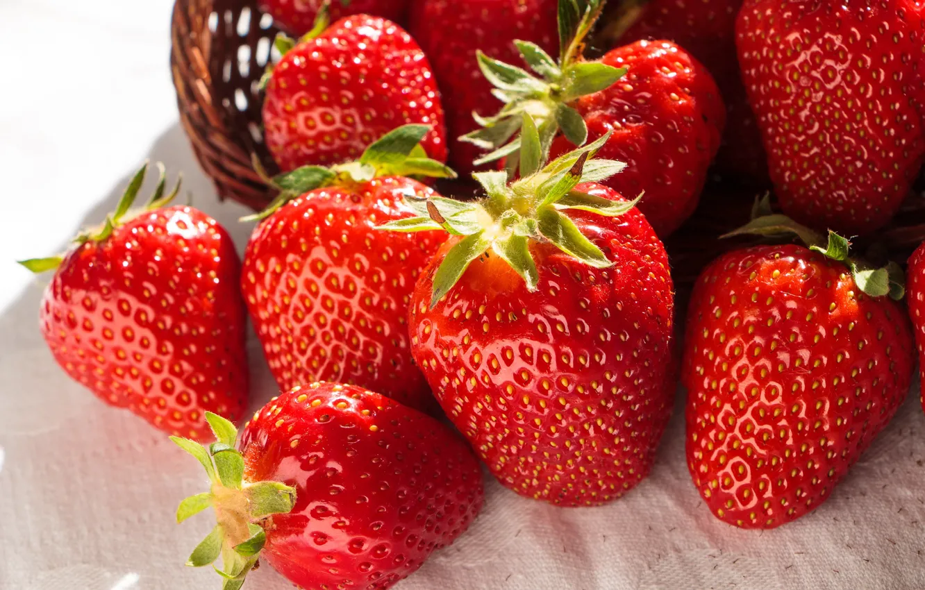 Photo wallpaper Strawberry, Berries, Strawberry