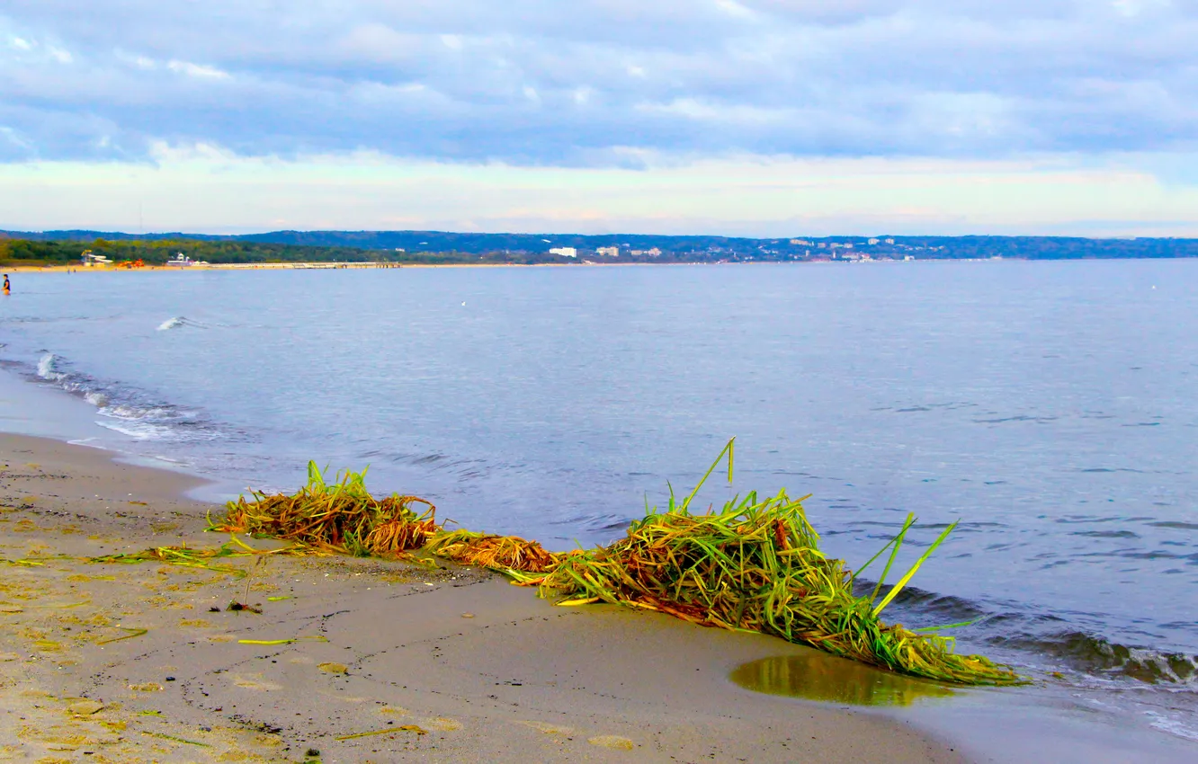 Photo wallpaper beach, sea, water, sand