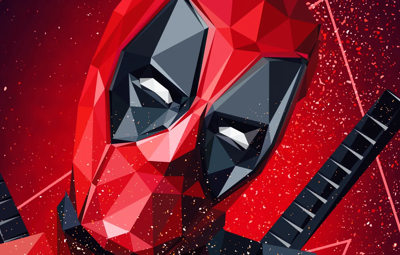 Photo wallpaper Superheroes, Deadpool, Marvel, artwork