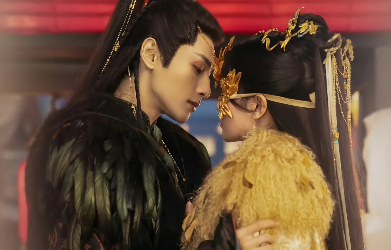 Photo wallpaper pair, China, two, drama, The light ashes of the moon, Luo Yunxi