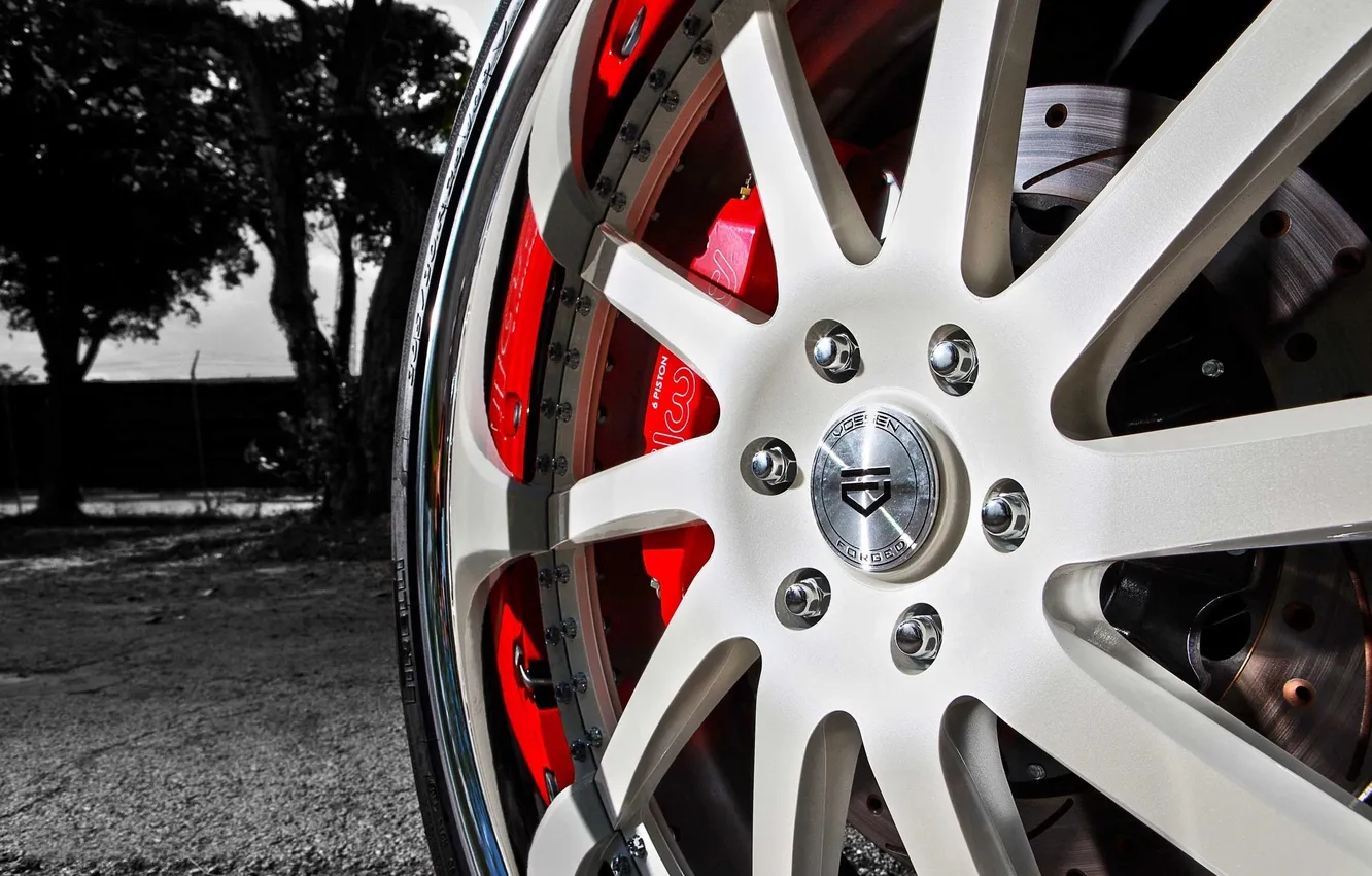 Photo wallpaper wheel, spokes, pad