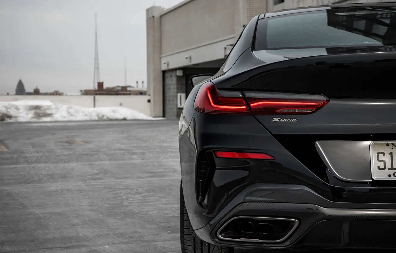Photo wallpaper black, coupe, BMW, Gran Coupe, feed, 2020, 8-Series, 2019