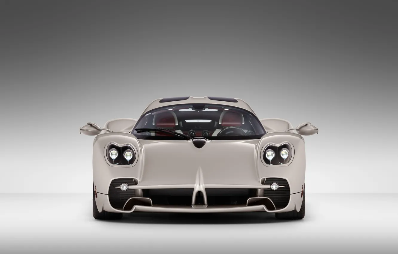 Photo wallpaper lights, Pagani, front view, Utopia, Pagani Utopia