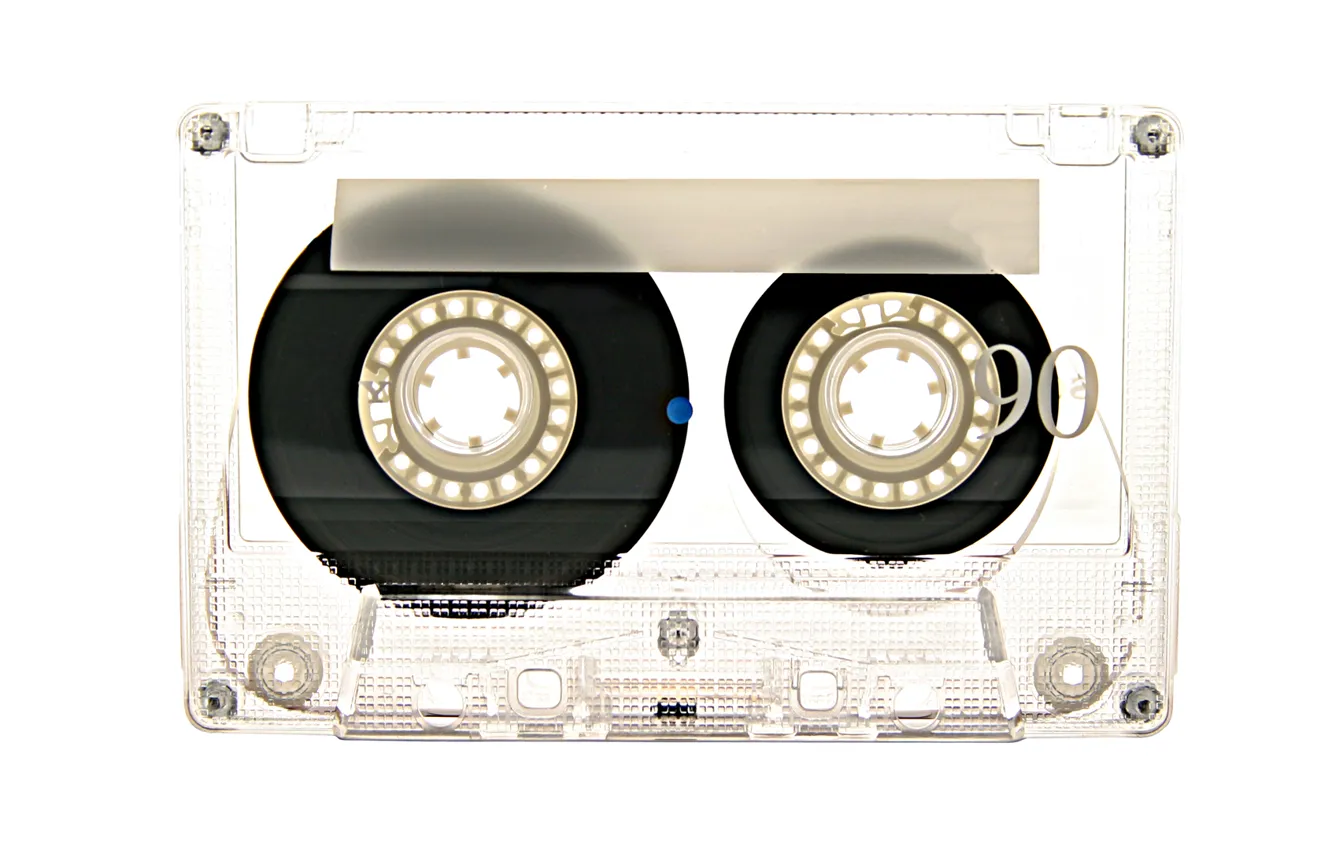 Wallpaper retro, tape, tape cassette for mobile and desktop, section