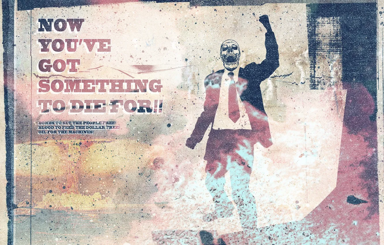 Photo wallpaper power, skull, costume