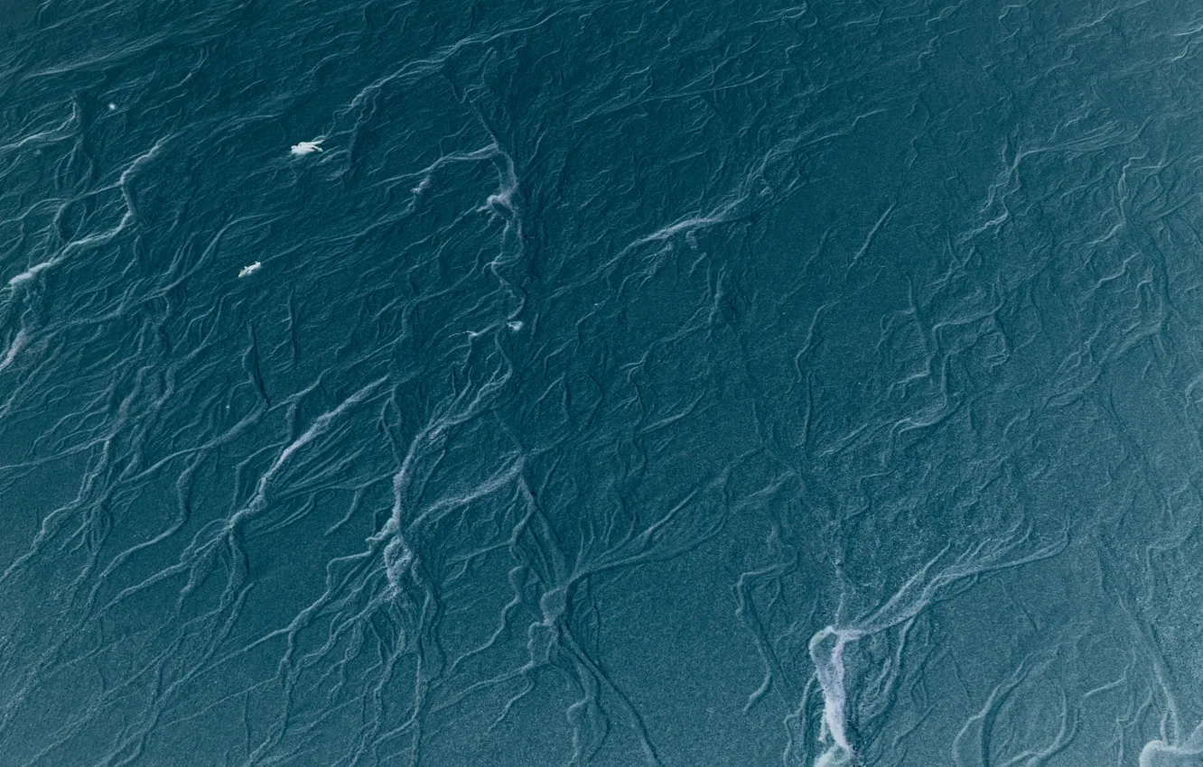 Photo wallpaper waves, blue, lines, surface, relief