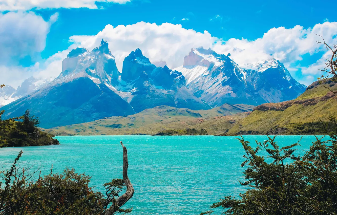 Photo wallpaper Chile, Patagonia, Torres del Paine