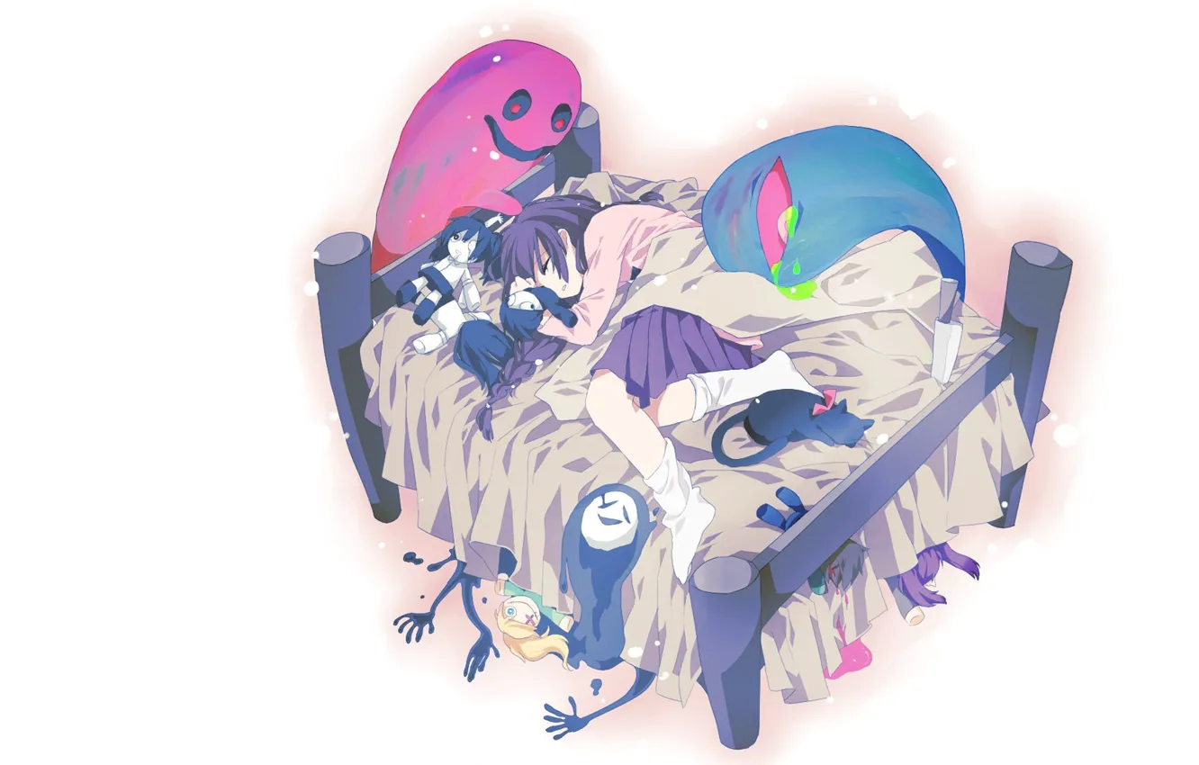 Photo wallpaper the game, anime, girl, horror stories, Yume Nikki