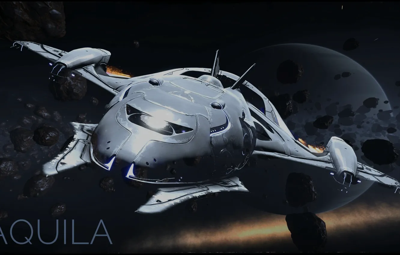 Photo wallpaper Future, Spaceship, Aquila
