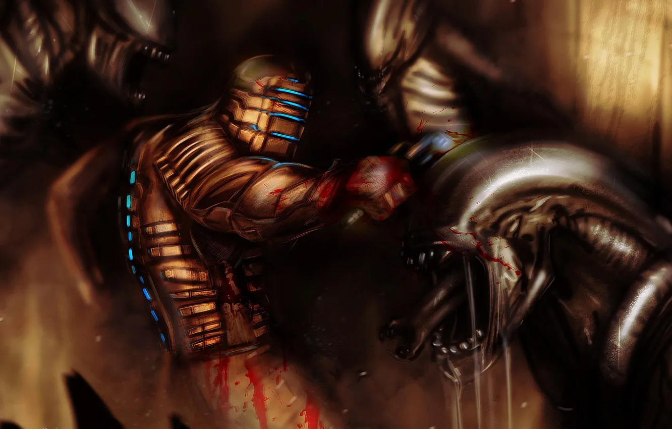 Photo wallpaper art, Dead Space, dead space, Isaac Clarke, Isaac Clark, by suspension99, bits space
