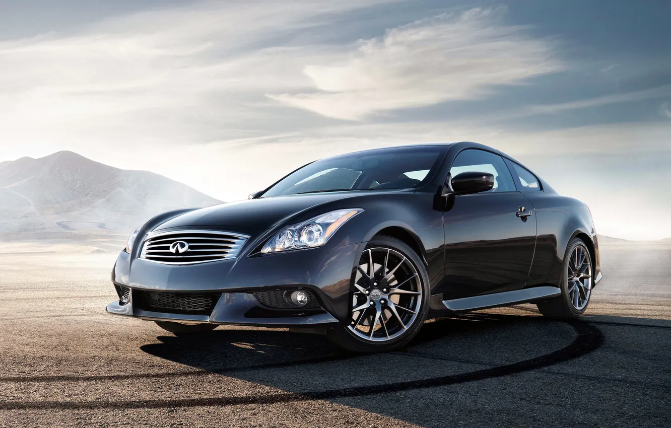 Photo wallpaper machine, mountains, Infiniti, cars, auto, G37
