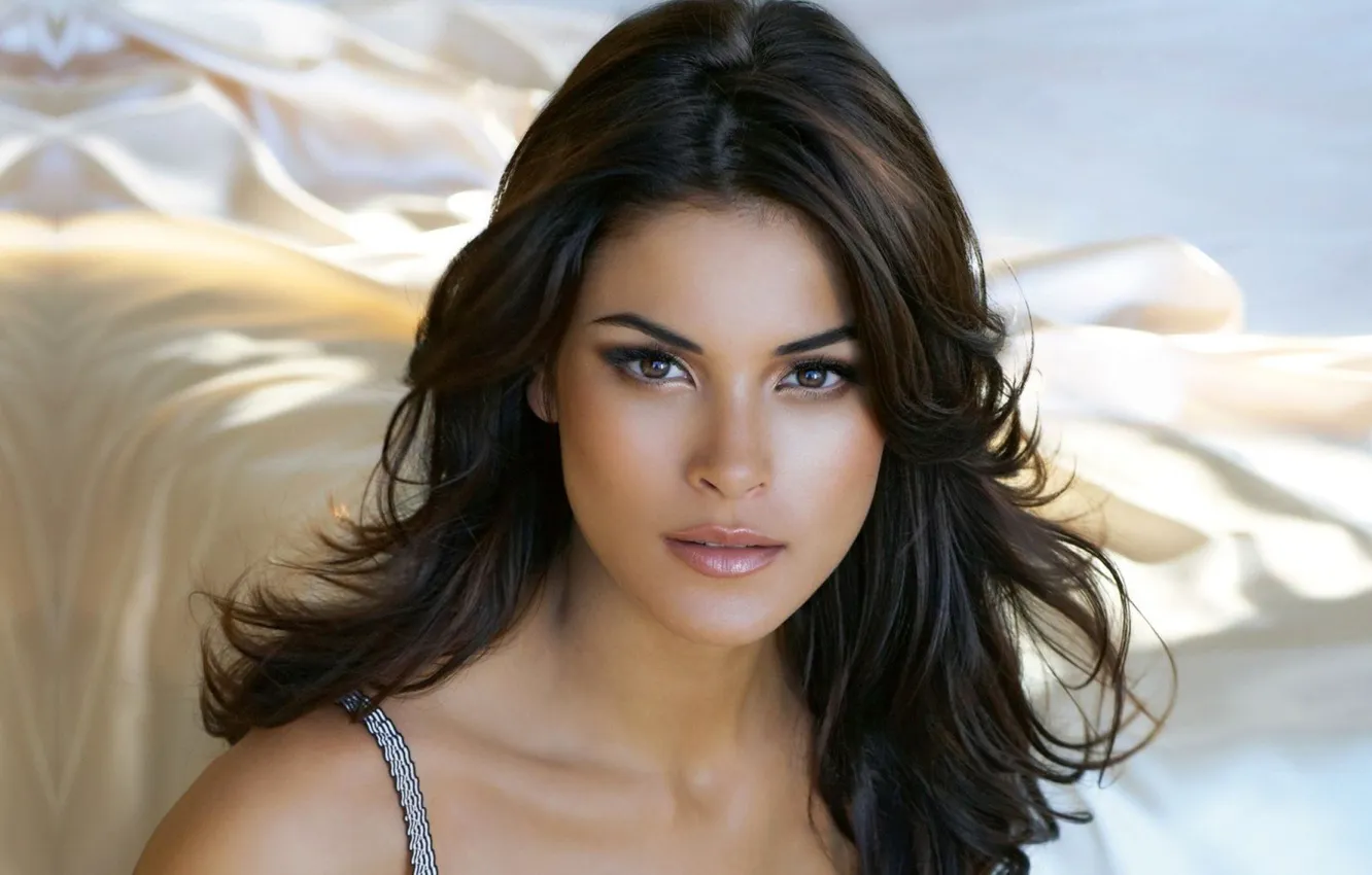 Photo wallpaper look, face, model, hair, brunette, Jenna Pietersen